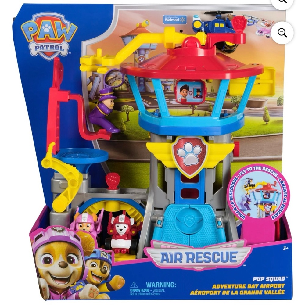 Paw Patrol Air Rescue Adventure Bay Playset and Zooma rescue
